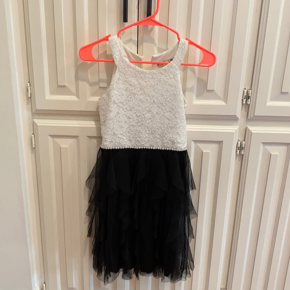 Black and white dress